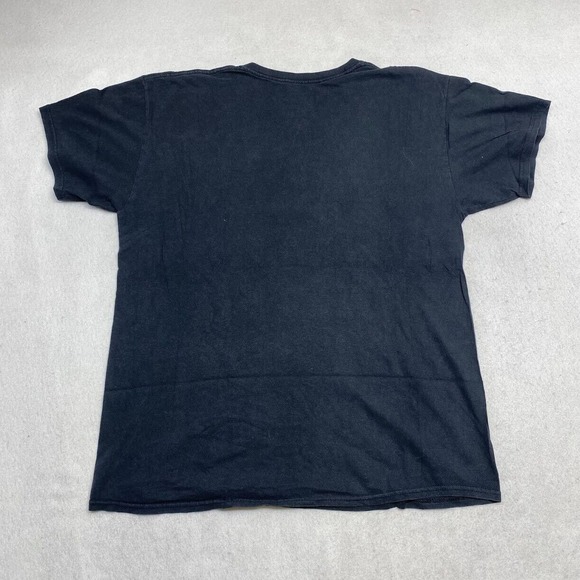 Johnny Cash Man In Black Tee Thrifted Vintage Style Size L - Picture 8 of 10